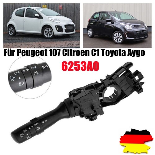 Commutateur De Phares Pour Peugeot 107 / Citroën C1 / Toyota Aygo - Référence 6253.A0 - Marque TPF PRODUCTS