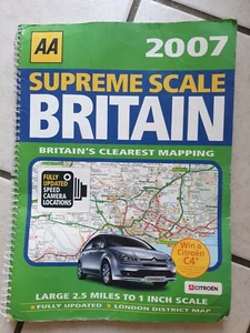 AA Road Atlas UK Britain 2007 (AA Atlases S.), AA Publishing, Fair Condition - Picture 1 of 6