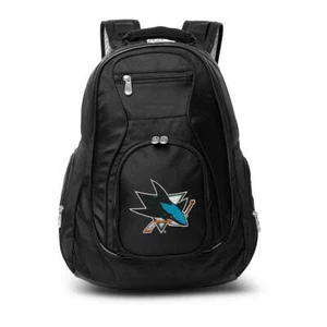San Jose Sharks Laptop Backpack Black - Picture 1 of 4