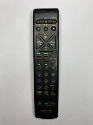 Quasar VSQS1149 VCR TV Remote Control, Gray - OEM Original Originally for VH434 - Image 1 of 3