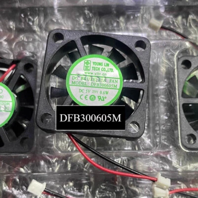 YONG LIN DFB300605M DC5V 0.6W 30*30*06MM 3CM 2Pin Cooling Fan - Image 1 of 4