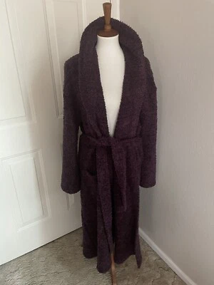 Barefoot Dreams CozyChic Purple Robe + Belt Amethyst/Plum Flint Size 2 - Image 1 of 4