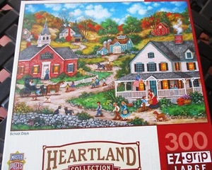 300 Bonnie White Kunstpuzzle "Schultage" 18" x24" Heartland Meisterteile - Bild 1 von 3