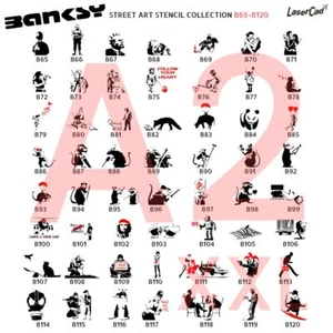 Schablonen BANKSY (B65-B120) in DIN A2 Airbrush, Graffiti,  Malen, big Stencil - Imagen 1 de 68