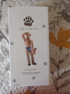 December Diamonds Poke The Bear Cowboy Bear Christmas Tree Ornament NRFB - Picture 1 of 2