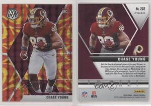 2020 Panini Mosaic Rookies Reactive Gold Prizm Chase Young #202 Rookie RC