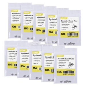 Dental Orthodontic Buccal Tubes Bondable 1st Molar Mesh Base Edgewise 022 AZDENT - Picture 1 of 11