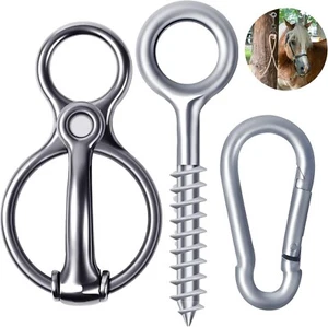 Horse Tie Ring, Safe Horse Accessories Rigging Equipment for Horses,Horse tack - Picture 1 of 3