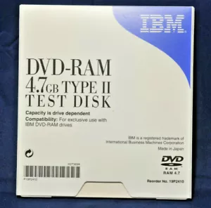 IBM 19P2410 DVD-RAM 4,7 GB tipo II disco di prova DVD RAM 2 - Foto 1 di 3