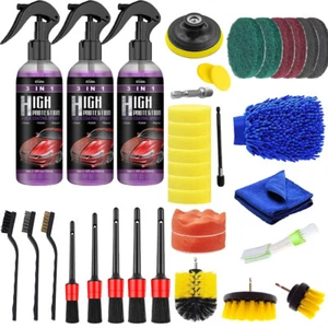 3 in 1 High Protection Car Coat Ceramic Coating Spray Hydrophobic Cleaning Kit - Picture 1 of 10