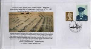 Centenary Naval Fleet Orkneys 2014 first day FDC - limited to 100 - Imagen 1 de 1