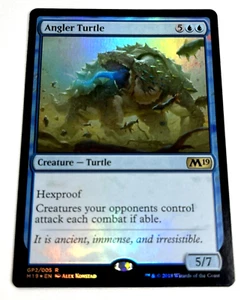 Magic the Gathering Angler Turtle Creature Core Set 2019 GP2/005 Foil Promo - Picture 1 of 9