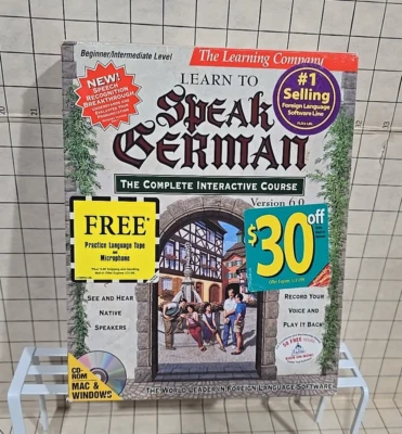 Learn to Speak German Complete Interactive Course 1995 The Learning Company - Image 1 of 4