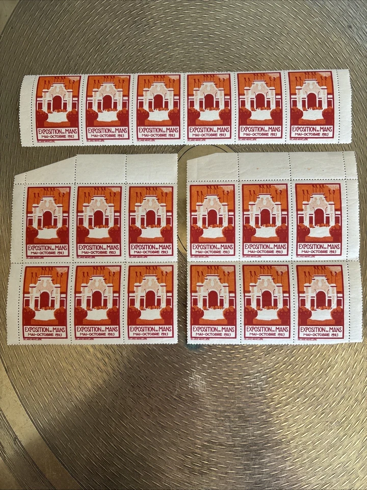 poster stamp cinderella vignette Foire Exposition Du Mans 1923 Blocs - Photo 1/1