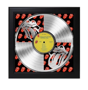 Rolling Stones Laser Cut Record With Poster Art Shadowbox C3 - Picture 1 of 1