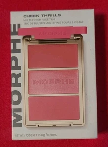 MORPHE CHEEK THRILLS FACE MULTI-FINISH FACE TRIO IN BLIND DATE FULLSIZE NIB - Picture 1 of 7
