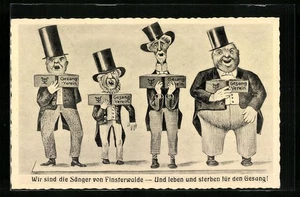 Finsterwalde, Ansichtskarte, die Sänger von Finsterwalde  - Picture 1 of 2