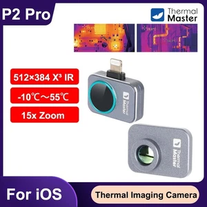 P2 PRO IOS Thermal Camera with Macro Lens,1112℉ Temp Range, 256×192,15X Zoom - Picture 1 of 17