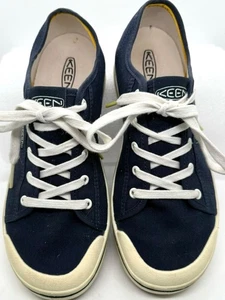 Keen Elsa Lite Sneakers Navy Blue Canvas Lace-Up Shoes Women's US 11 / EU 42 - Picture 1 of 4