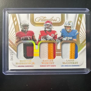 Parche triple radiocontrol 2024 impecable/25 Marvin Harrison Jr Ladd McConkey X digno - Imagen 1 de 2
