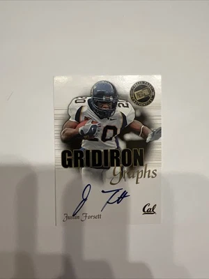 2008 Press Pass SE - Gridiron Graphs Justin Forsett #GG-JF2 (AU, RC) - Image 1 of 2