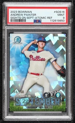 2023 Bowman Sights on September Atomic Refractor /150 Andrew Painter PSA 9 MINT - Image 1 of 2