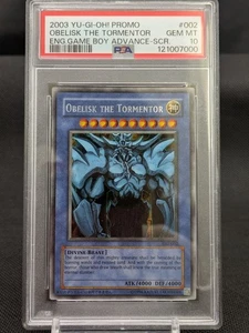 PSA 10 GM 2003 Obelisk GBI-002 Secret Rare Holo Promo Yu-Gi-Oh Card English - Picture 1 of 6