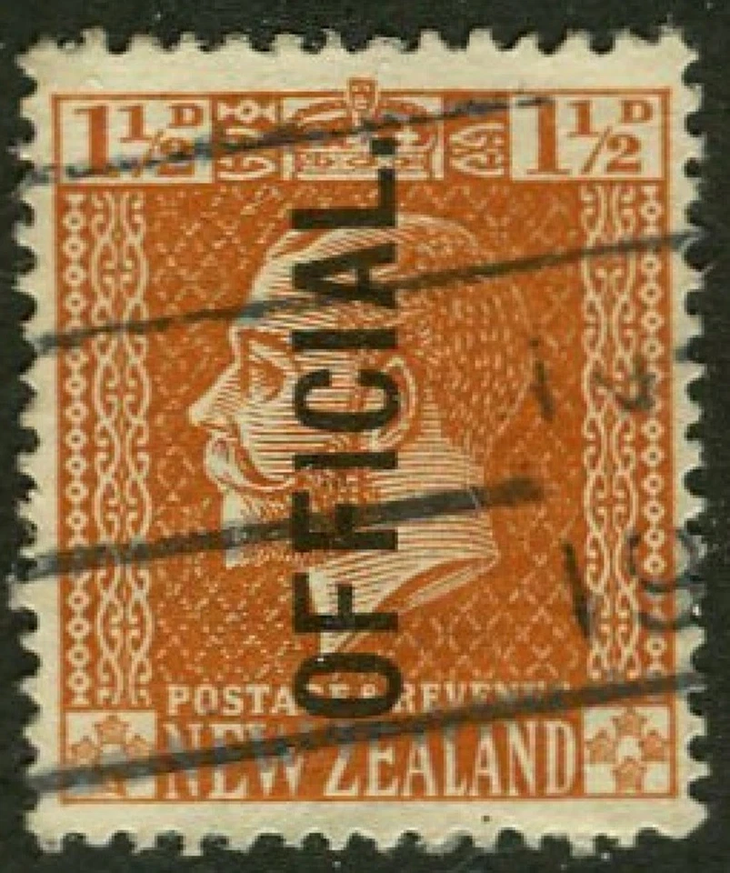 L103 新西兰官方邮件 1919 年邮票斯科特 # O44 乔治五世国王 — 第 1/1 张图片