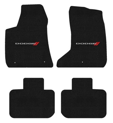 Alfombrillas delanteras y traseras Lloyd Velourtex para Dodge Charger '23 con Dodge Word y rayas Foto 1 de 4