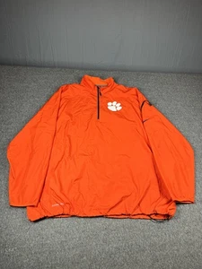 Clemson Tigers Jacket Mens 3XL Orange Nike Storm Fit Pullover Windbreaker NCAA - Picture 1 of 24