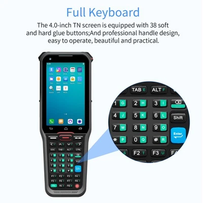 Wi-Fi 10.0 1D/2D/QR Barcode Scanner Handheld Mobile Terminal PDA UK6 - Image 1 of 4