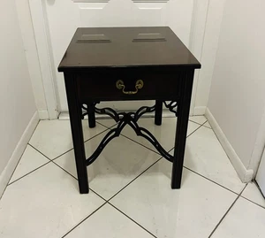 1990s Ethan Allen Nightstand Victorian Style Dovetail Drawer Mahogany VTG RARE - Picture 1 of 9