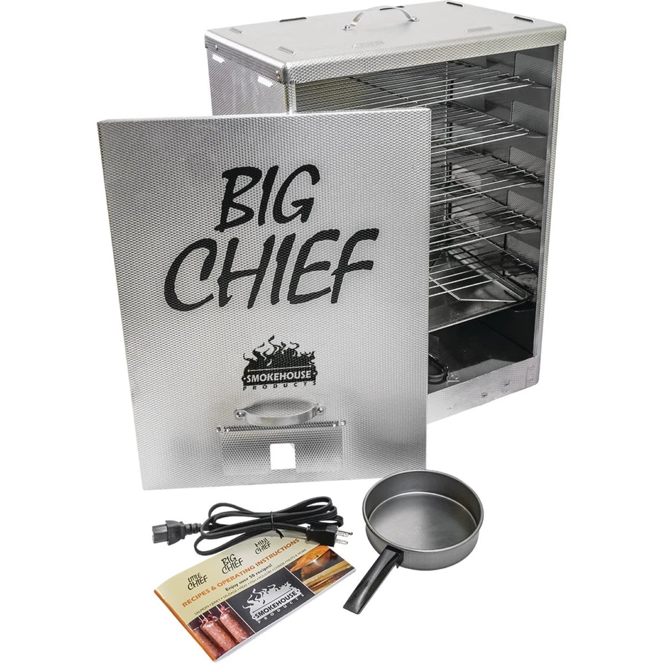 Big Chief 25 pol. Fumante elétrico H. 450 Watts carga frontal 9894-000-0000 - Imagem 1 de 1