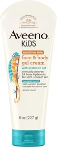 Aveeno Kinder Gesicht & Körper Gel Creme 8oz Empfindliche Haut mit präbiotischem Hafer - Bild 1 von 9