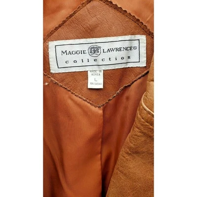 Maggie Lawrence Collection Women's Genuine Leather Pure Soft Trench Coat Long - Image 1 of 4