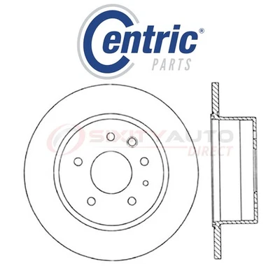 Centric C-TEK Disc Brake Rotor for 1966-1968 Mercedes-Benz 250S 2.5L L6 - ga Foto 1 de 4