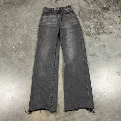 Jeans Juicy Couture para mujer 24 negros cremallera rota pierna ancha Y2K usados Foto 1 de 4