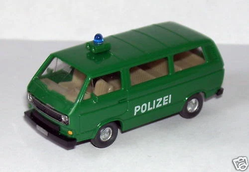 A Micro Herpa Ho 1/87 Volkswagen T3 Mini Autobus Polizei Polizia No. Box - Immagine 1 di 1