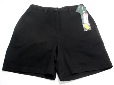Lauren Ralph Lauren Vintage Shorts Women Size 4 Black 100% Cotton NWT - Image 1 of 4