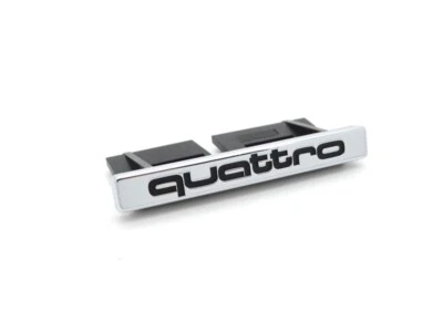Logo Emblema Audi A4 8E B7 Quattro Griglia Del Radiatore Cromata - Immagine 1 di 4