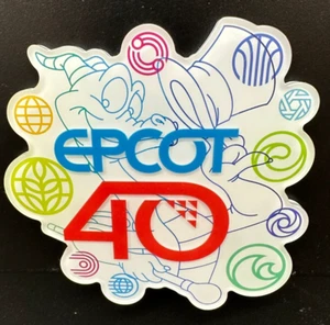 Disney World Parks Epcot 40th Anniversary Figment 40 Magnet New - Picture 1 of 1