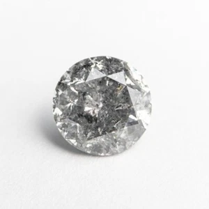 Sal De Pimienta Diamante Natural 1 Pc 1.3Mm Corte Brillante Redondo - Picture 1 of 16