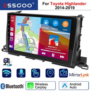 Estéreo de coche Android 14 de 10" para Toyota Highlander 2015-2019 radio GPS AHD - Imagen 1 de 12