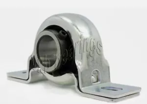 PEER FHPRZ206-19-IL Pillow Block Cushioned Pressed 1 3/16" Inch Bearings Rolling - Picture 1 of 2