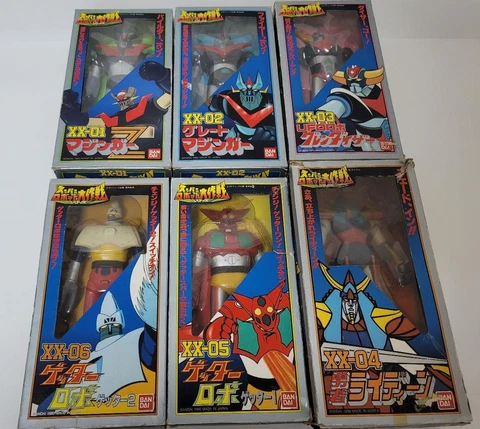 Grendizer Mazinger Raideen Figure Super Robot Wars Series XX 1-6 PVC JP Vintage Cover