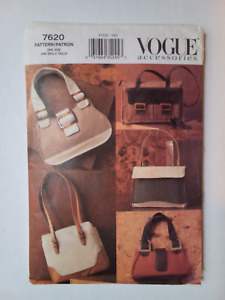 Vintage Vogue Accessories Pattern #7620 Handbag, Purse, Satchel, Briefcase