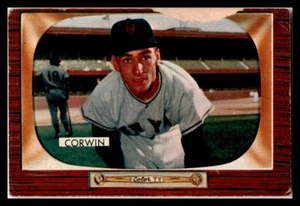 1955 Bowman #122 Al Corwin F/G - Picture 1 of 2