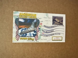 US 2005 FDC +American Advances in Aviation #3925 +YB49 Flying Wing +Match Cachet - Picture 1 of 2