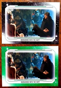 🔥LUKE & LEIA 2019 Star Wars Skywalker Saga Green /99 Parallel & Base Lot #66🔥 - Bild 1 von 2