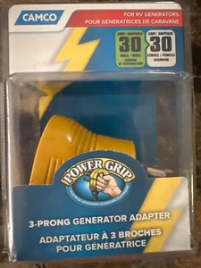 Camco PowerGrip 3-Prong Generator Adapter - 125V 3750W Power Grip - Picture 1 of 6